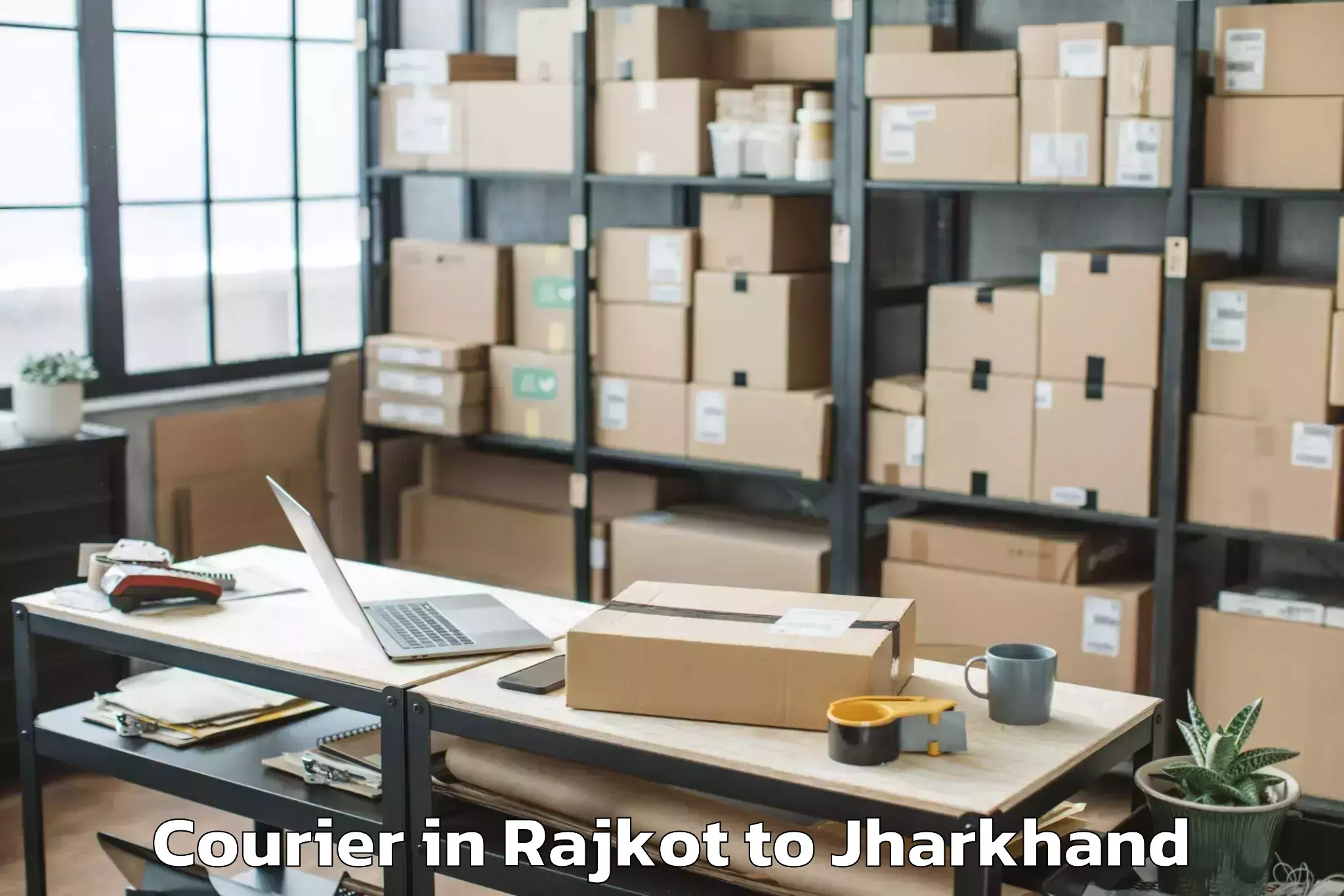 Book Rajkot to Majhiaon Courier Online